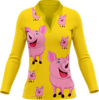Percy Pig Women's Polo 12