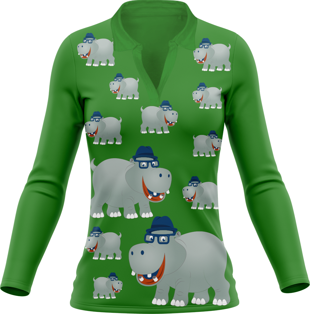 Hungry Hippo Women's Polo