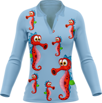 Sassy Seahorse Women's Polo 12