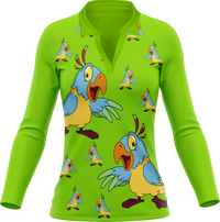 Psycho Parrot Women's Polo 9