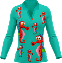 Sassy Seahorse Women's Polo 9