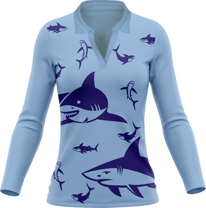 Swim With Sharks Women's Polo