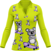 Skater Koala Women's Polo 12