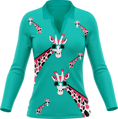 Gigi Giraffe Women's Polo