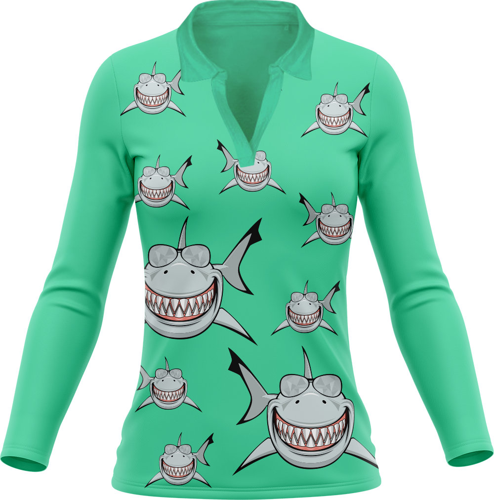 Snazzy Shark Women's Polo