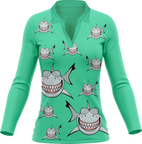 Snazzy Shark Women's Polo 9