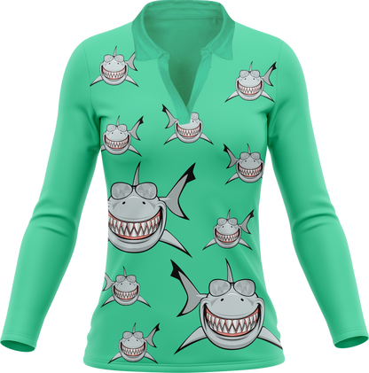 Snazzy Shark Women's Polo