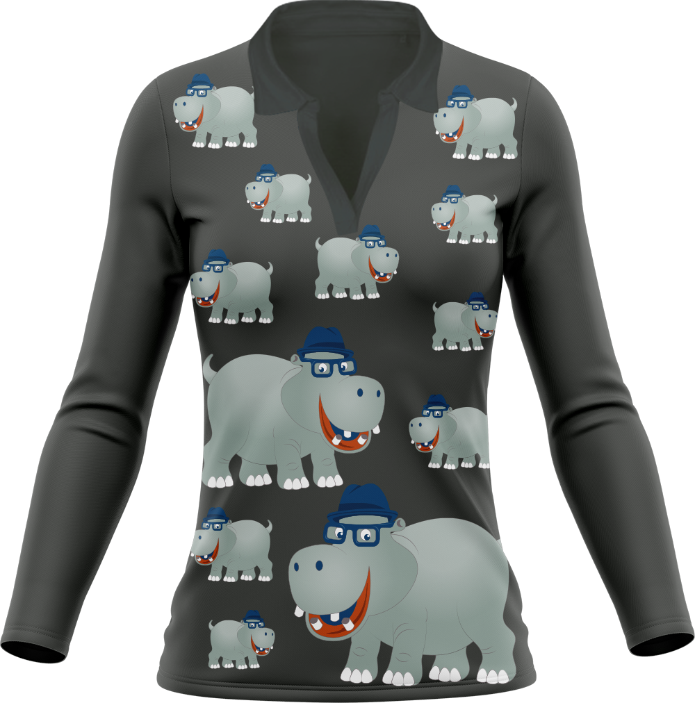 Hungry Hippo Women's Polo