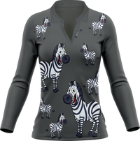 Ziva Zebra Women's Polo 9