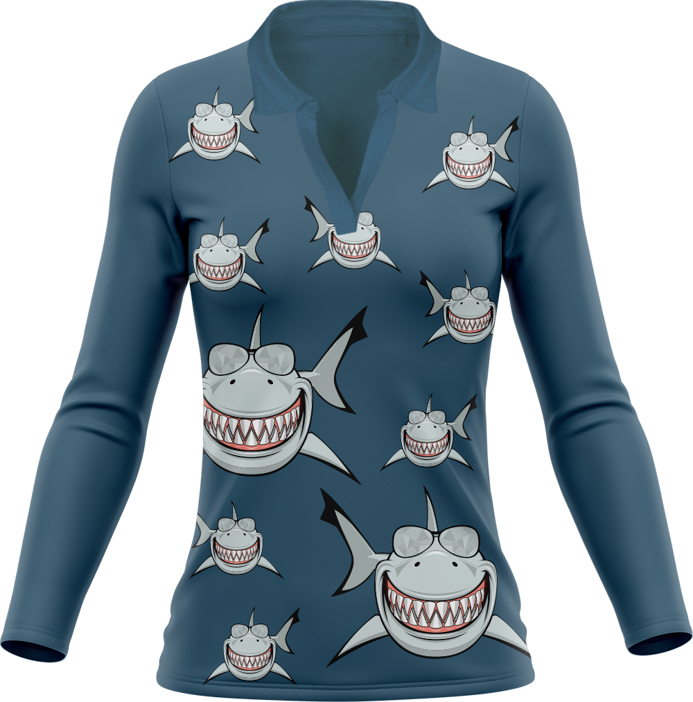 Snazzy Shark Women's Polo