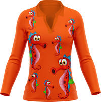 Sassy Seahorse Women's Polo 11