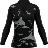 Swim With Sharks Women's Polo 10