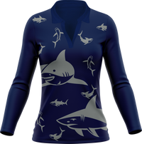 Swim With Sharks Women's Polo 11