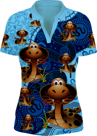 Cobra Indigenous Design Women's Short Sleeve Polo 1