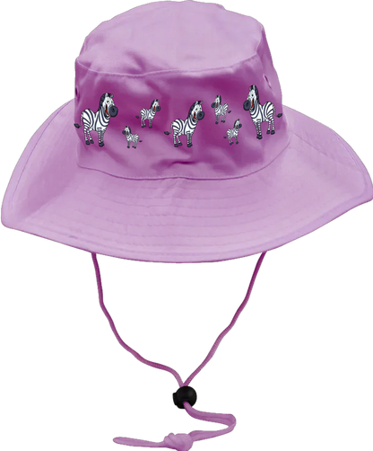 Ziva Zebra Wide Brim Hat