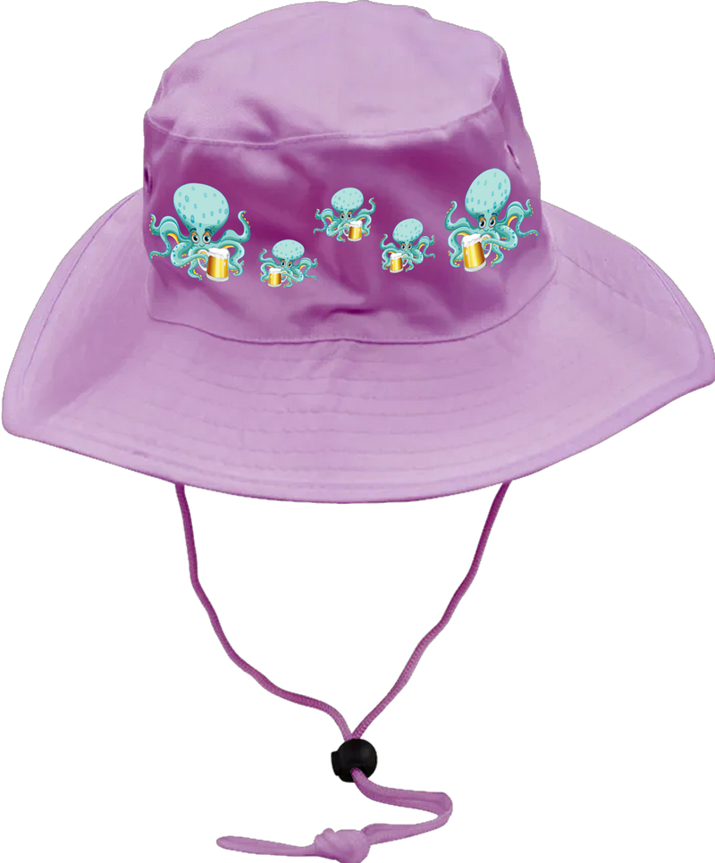 Octopus Wide Brim Hat