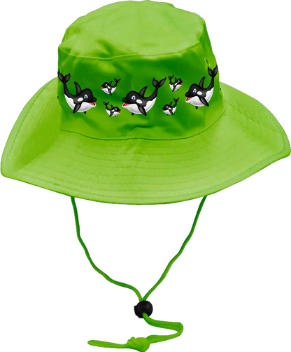 Orca Whale Wide Brim Hat