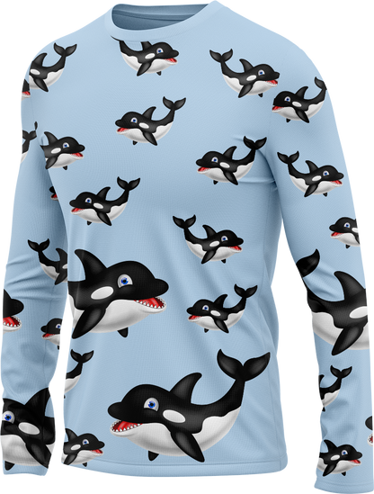 Orca Whale Rash Shirt Long Sleeve