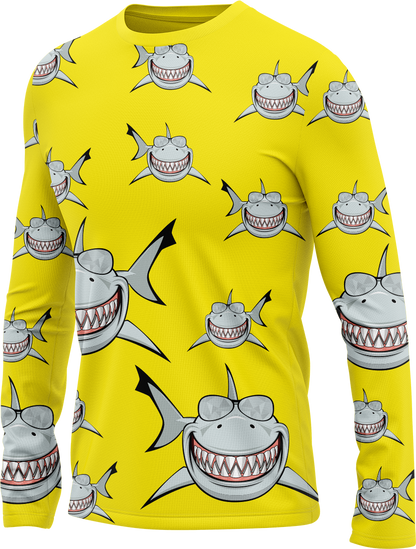 Snazzy Shark Rash Shirt Long Sleeve