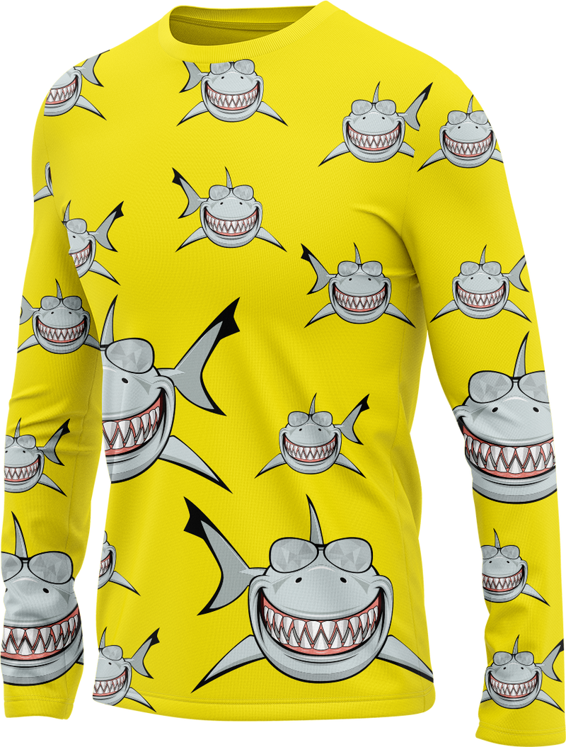 Snazzy Shark Rash Shirt Long Sleeve