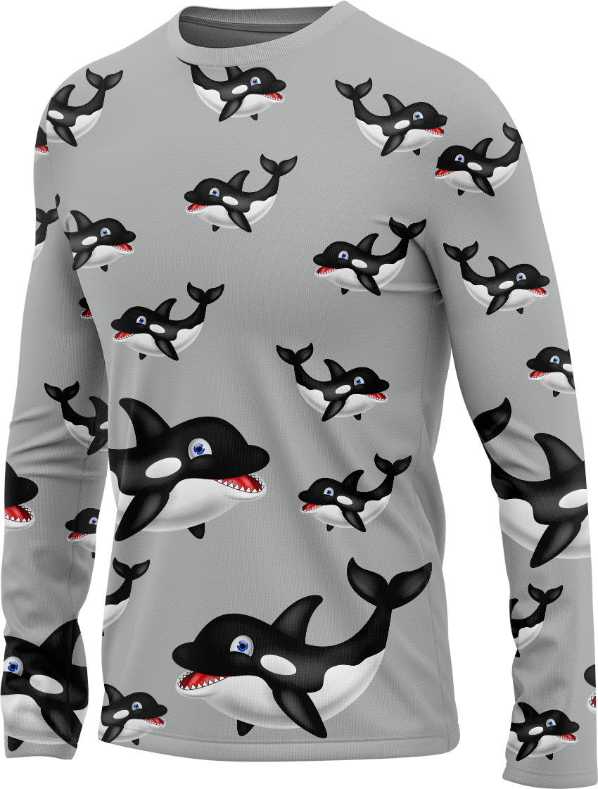 Orca Whale Rash Shirt Long Sleeve