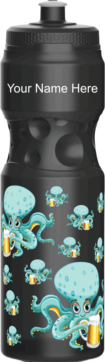 Octopus with beer Water Bottles