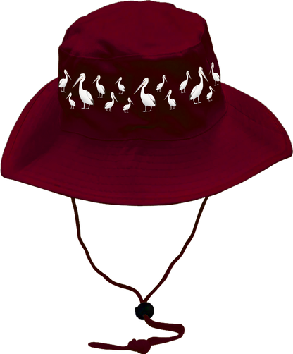 Pesky Pelican Wide Brim Hat