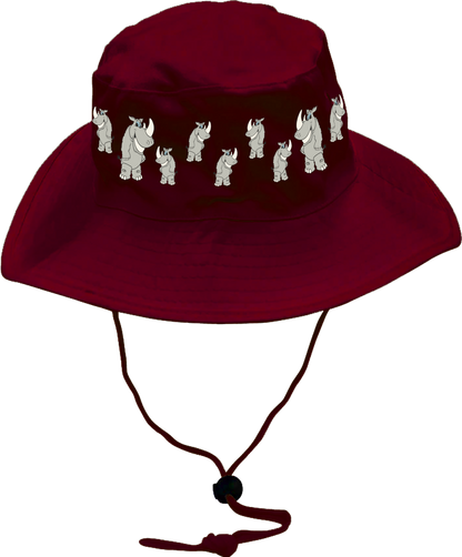 Racy Rhino Wide Brim Hat