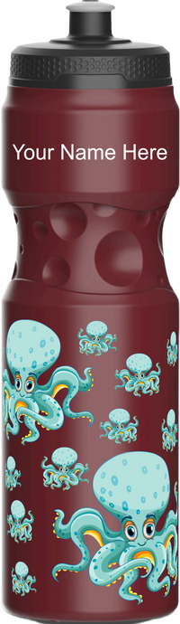 Octopus without beer Water Bottles 8