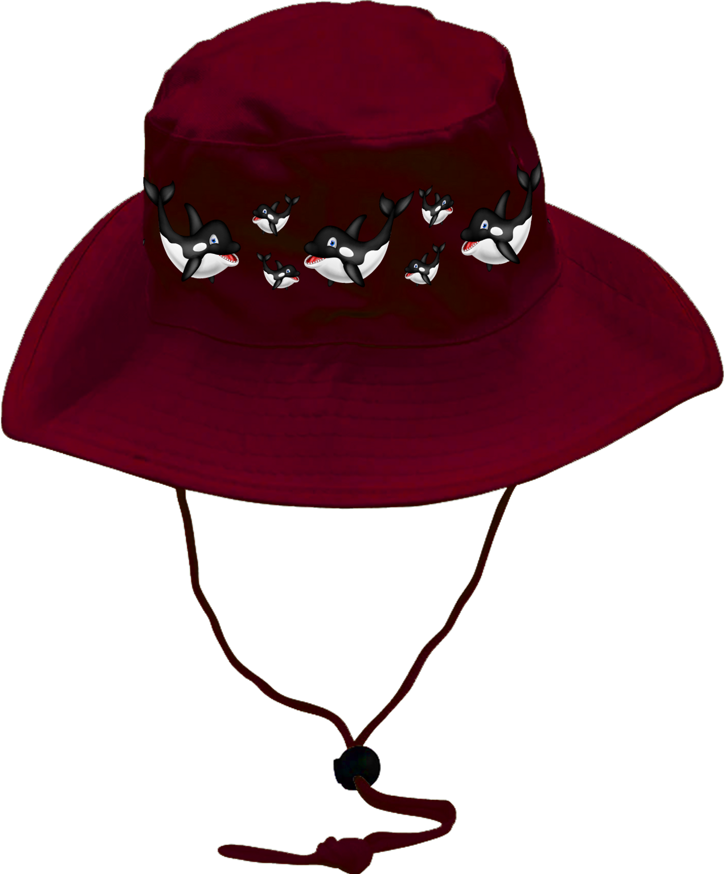 Orca Whale Wide Brim Hat