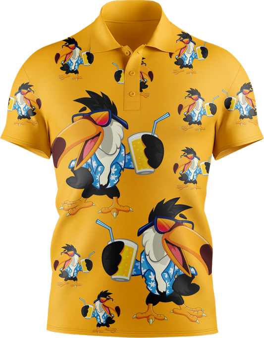 Trendy Toucan Men's Short Sleeve Polo