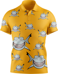 Snazzy Shark Men's Short Sleeve Polo 4