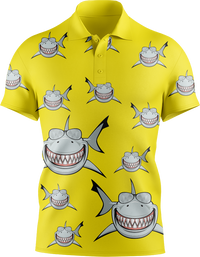 Snazzy Shark Men's Short Sleeve Polo 3