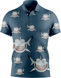 Snazzy Shark Men's Short Sleeve Polo 1