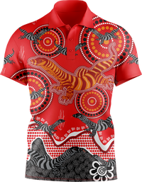 Indigenous Goanna  Polo 2