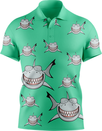 Snazzy Shark Men's Short Sleeve Polo 2