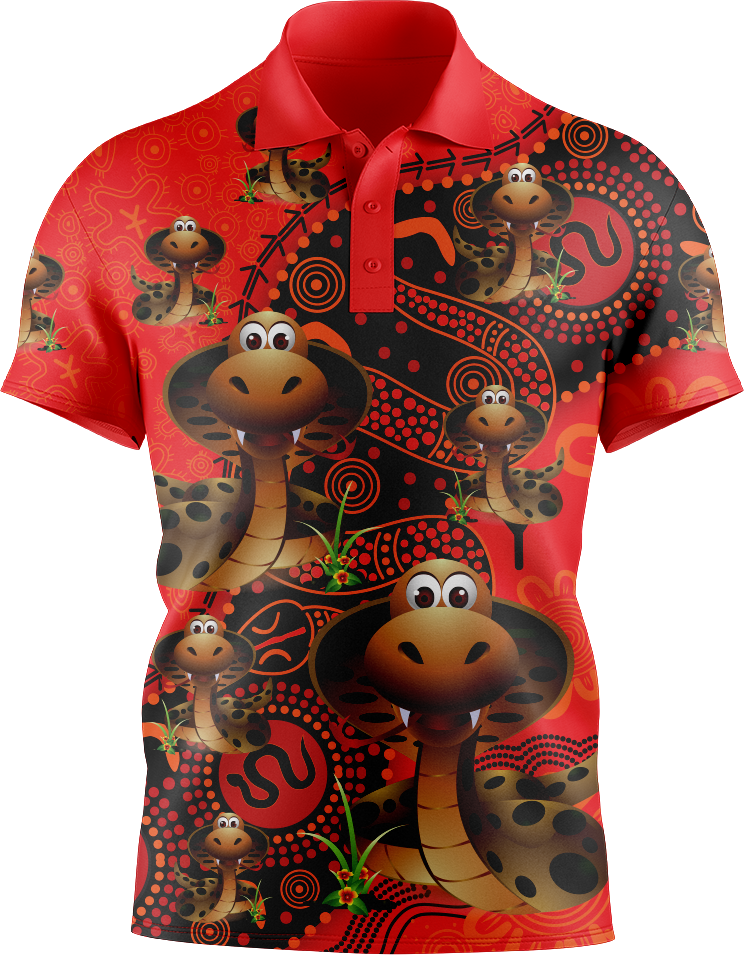 Cobra Indigenous Design Men's Short Sleeve Polo