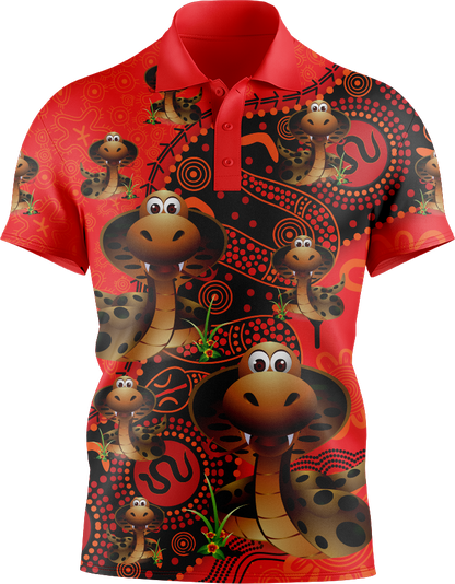 Cobra Indigenous Design Men's Short Sleeve Polo