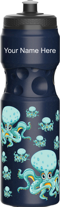 Octopus without beer Water Bottles 9
