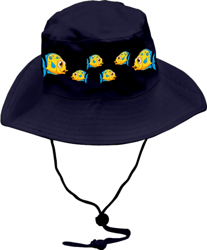 Indigenous Fish Wide Brim Hat