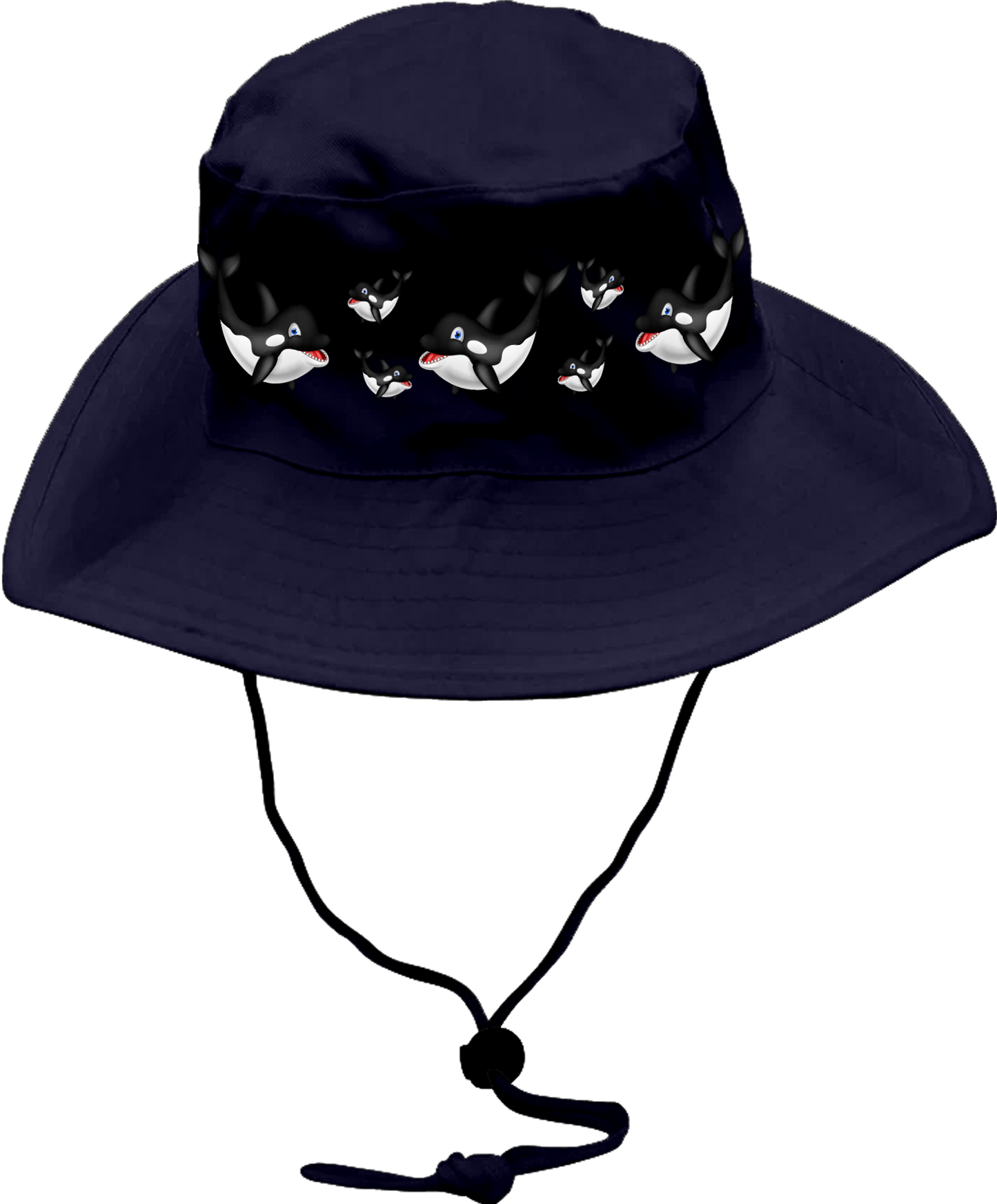 Orca Whale Wide Brim Hat