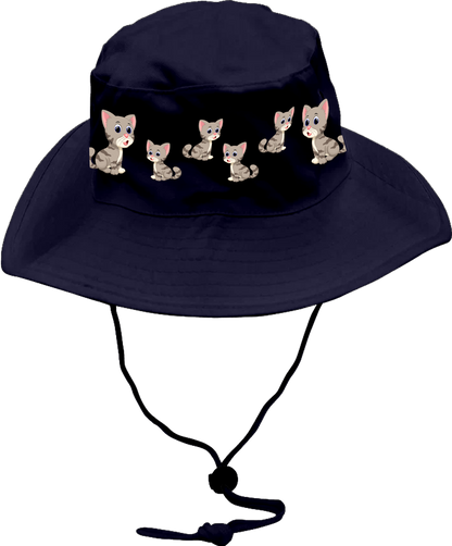 Playful Pussycat Wide Brim Hat