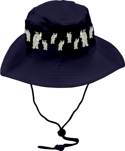 Racy Rhino Wide Brim Hat