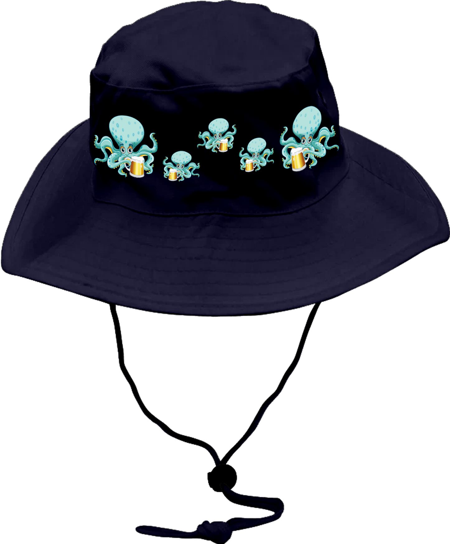 Octopus Wide Brim Hat