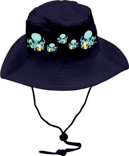 Octopus Wide Brim Hat