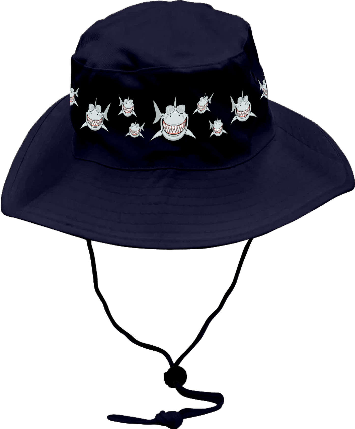 Snazzy Sharks Wide Brim Hat