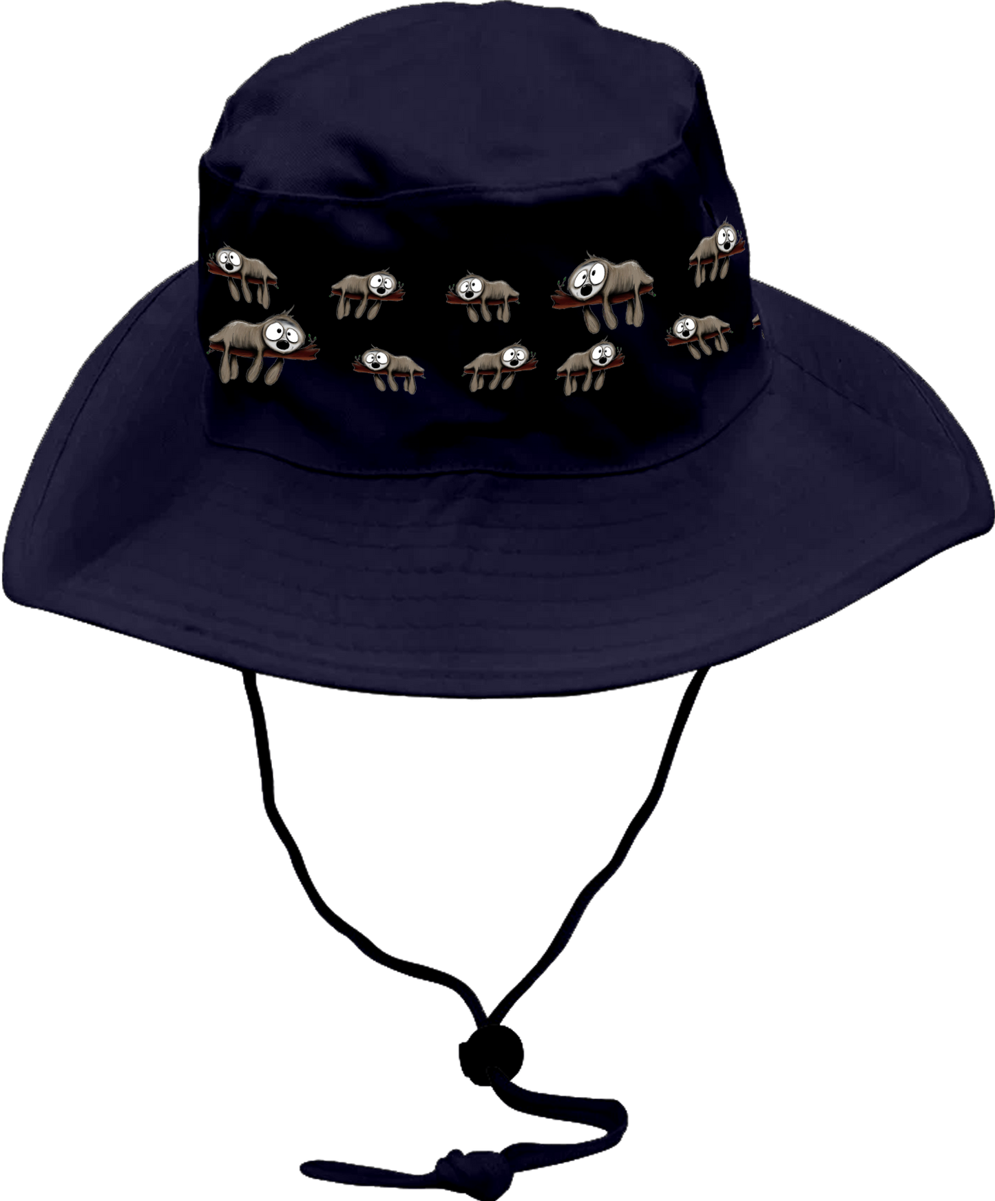 Snoozy Sloths Wide Brim Hat