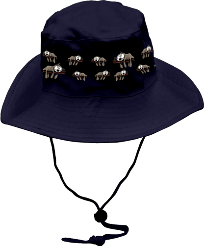 Snoozy Sloths Wide Brim Hat