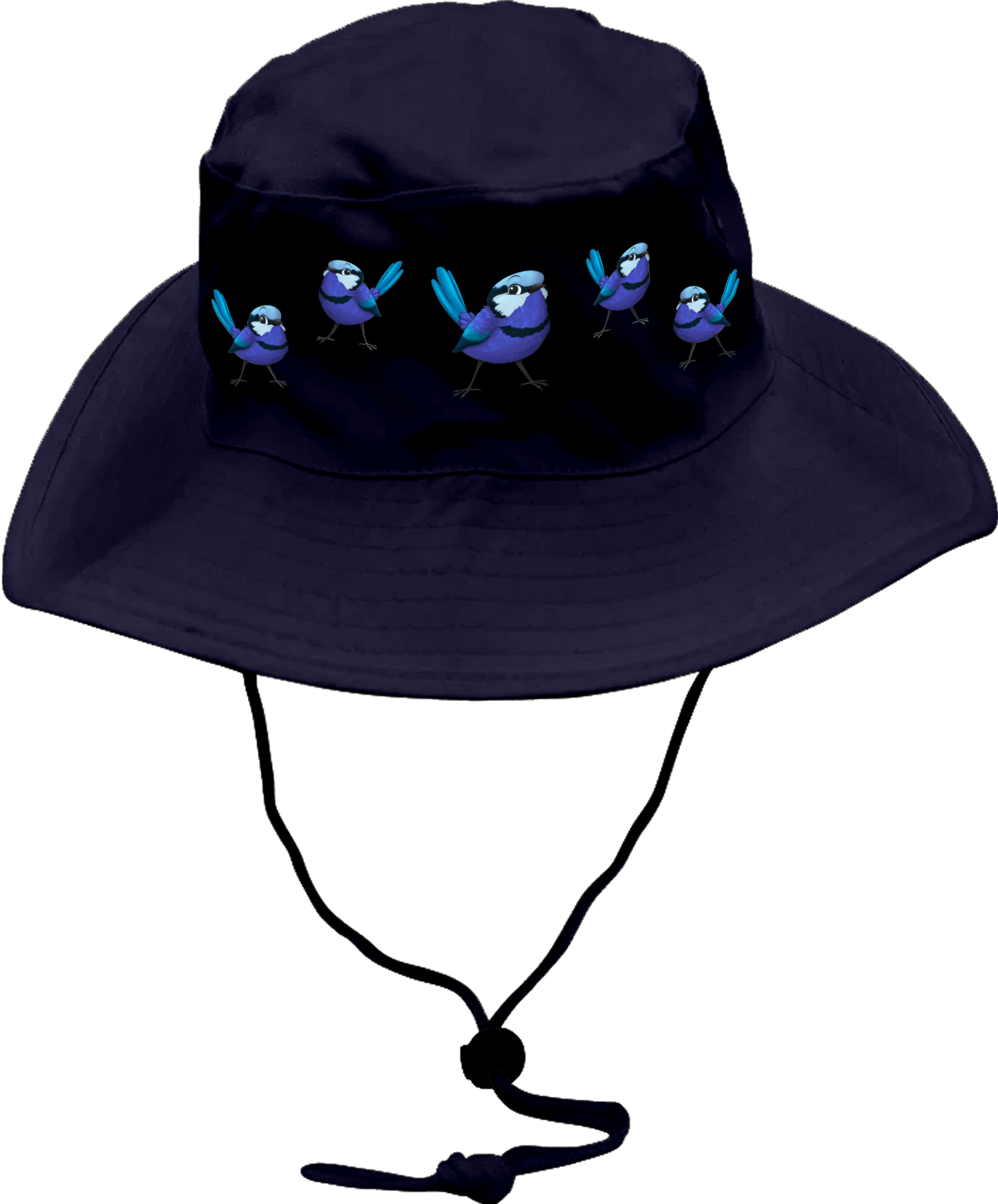 Blue Wren Wide Brim Hat