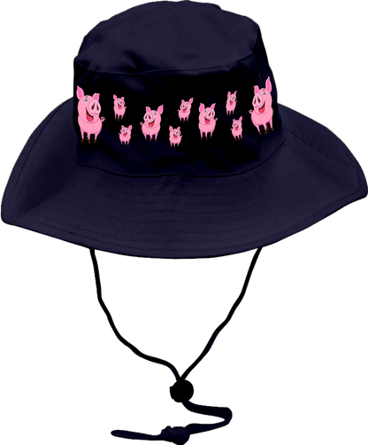 Percy Piggy Wide Brim Hat